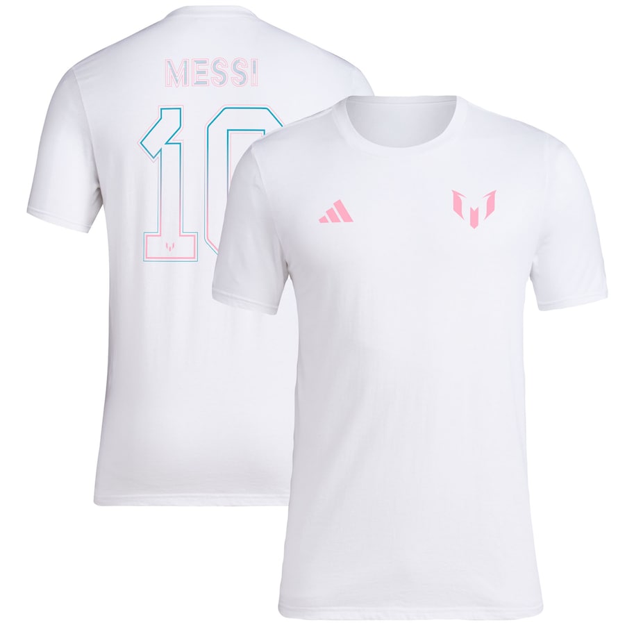 Lionel Messi x adidas Name & Number Logo #10 T-Shirt - White