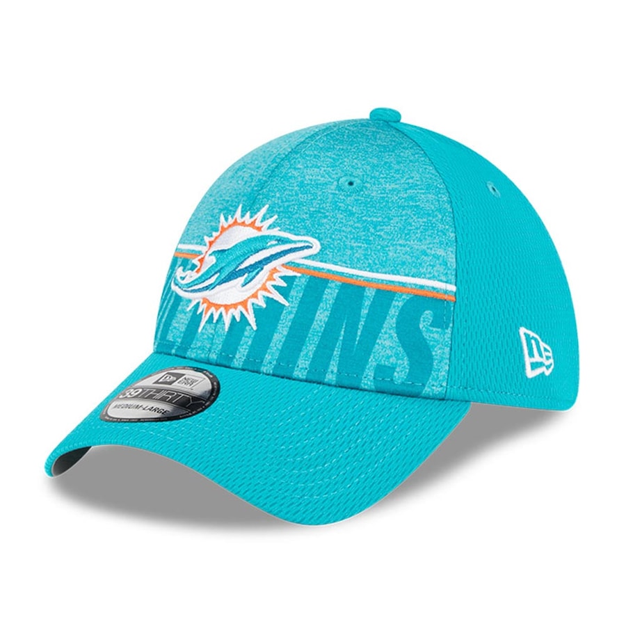 Miami Dolphins New Era 2023 NFL Training Camp 39THIRTY Flex Fit Hat - Aqua