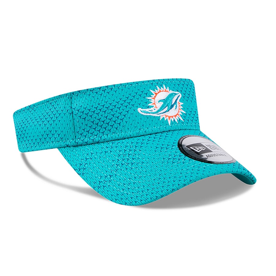 Miami Dolphins New Era Sideline Adjustable Visor - Aqua