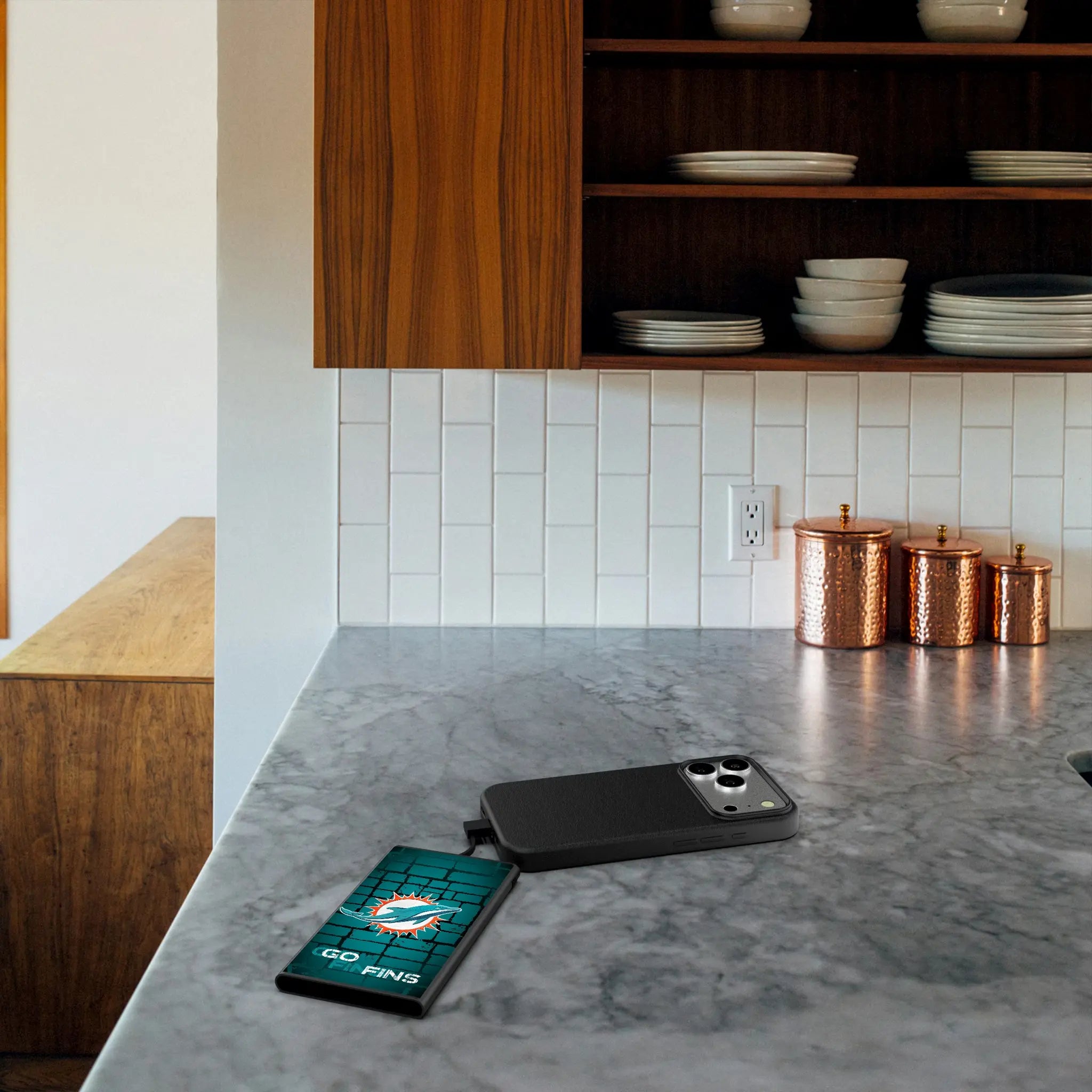 Miami Dolphins Brick 5000mAh Flat Powerbank