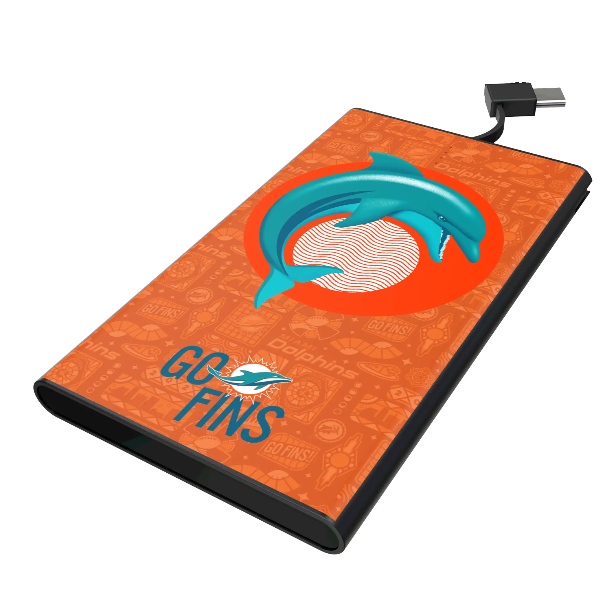 Miami Dolphins Deco 5000mAh Flat Powerbank