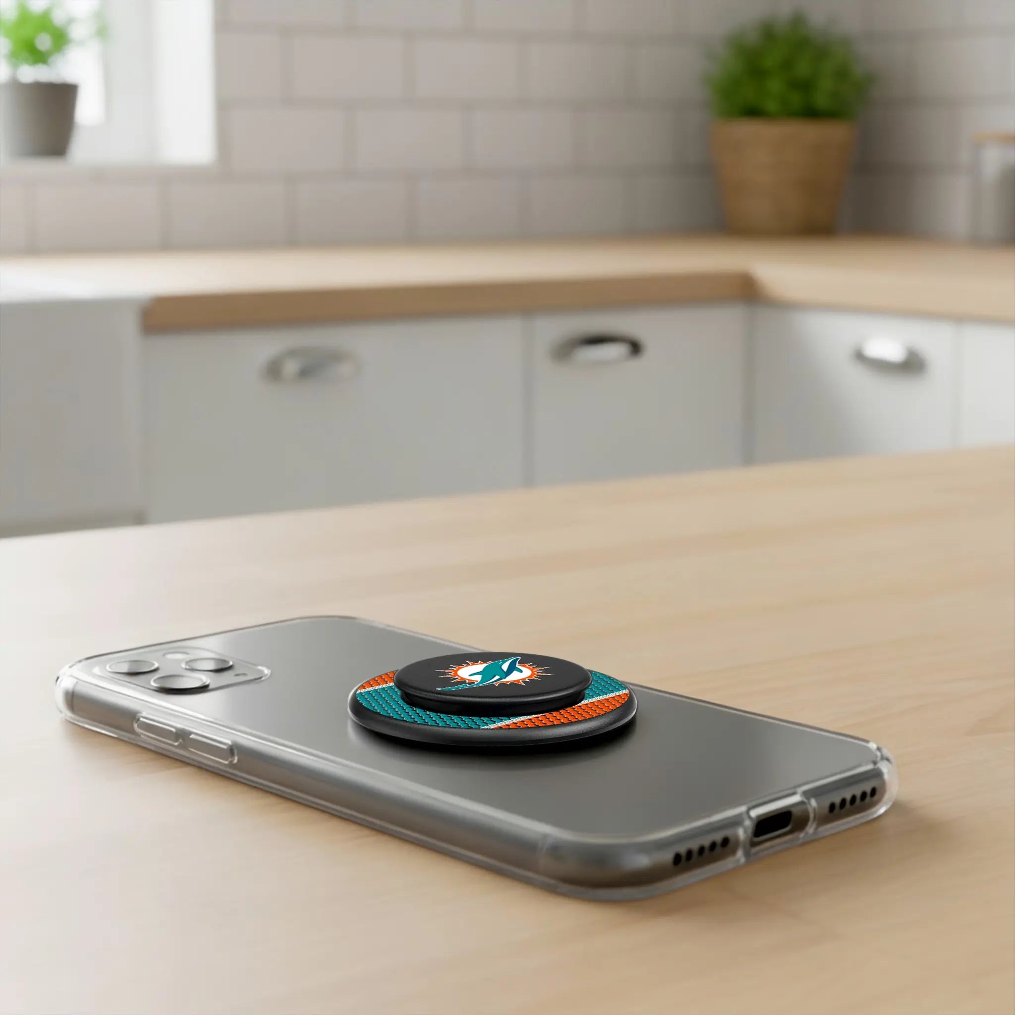 Miami Dolphins Mesh PopSockets Magnetic Phone Grip and Stand