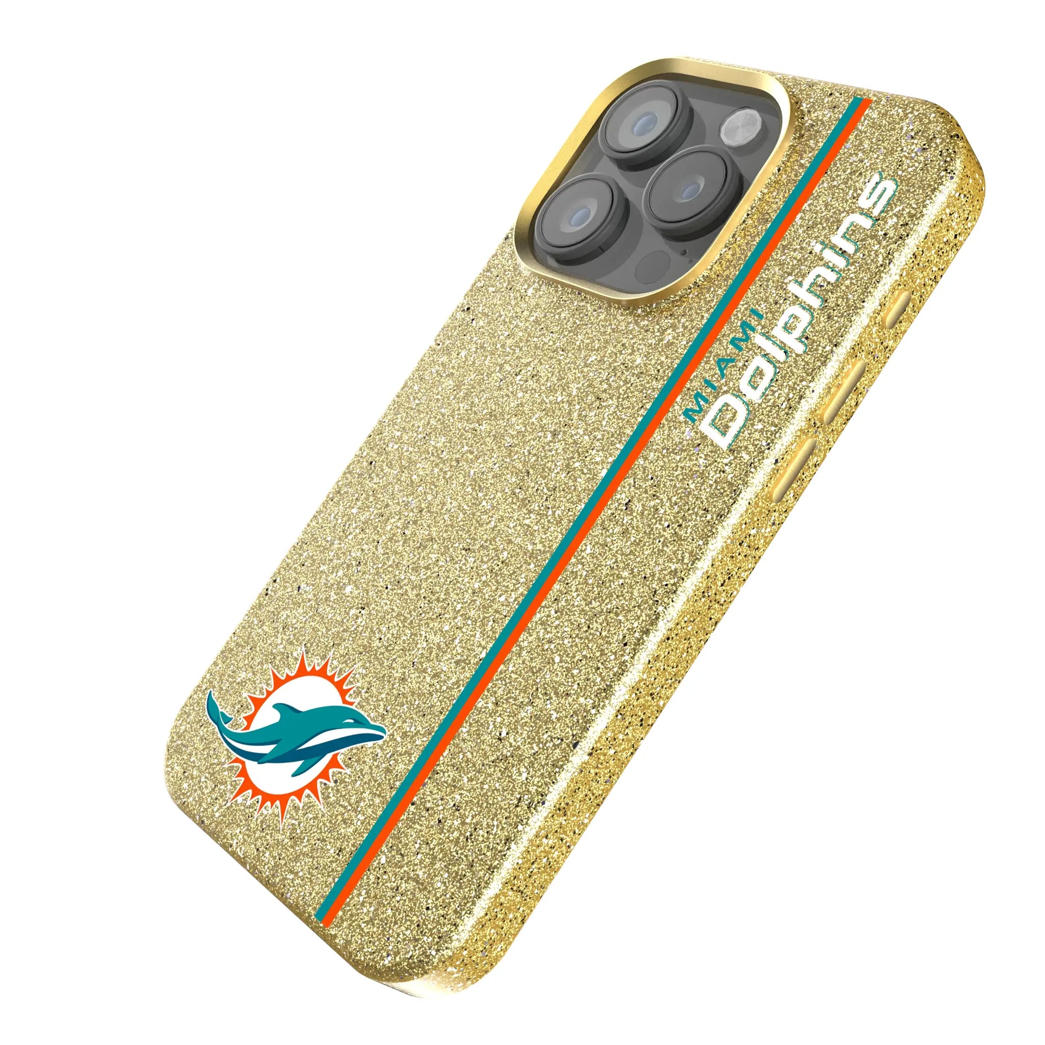 Miami Dolphins Sidebar Bling Phone Case for Apple iPhone