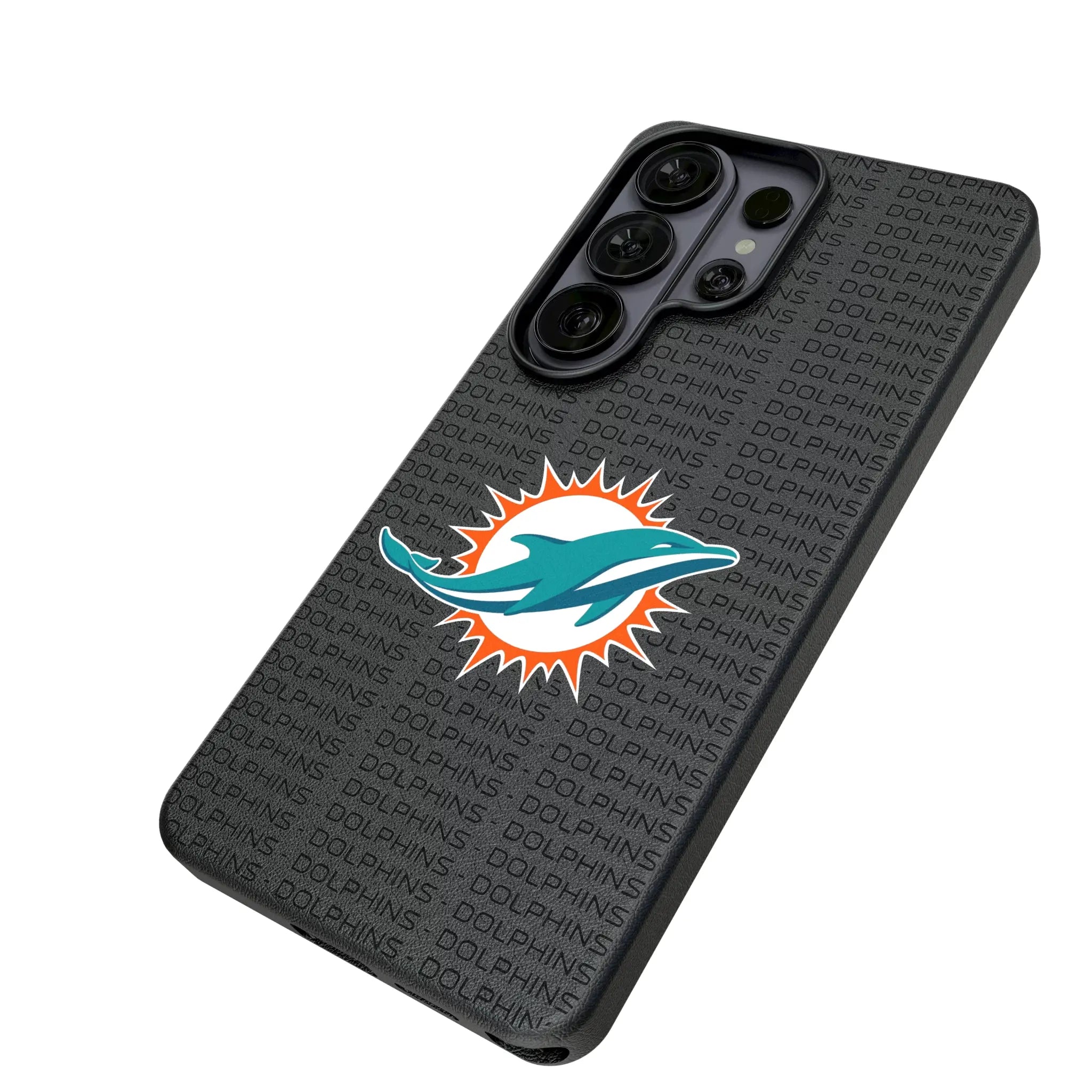 Miami Dolphins Text Backdrop MagSafe Compatible Phone Case for Samsung Galaxy