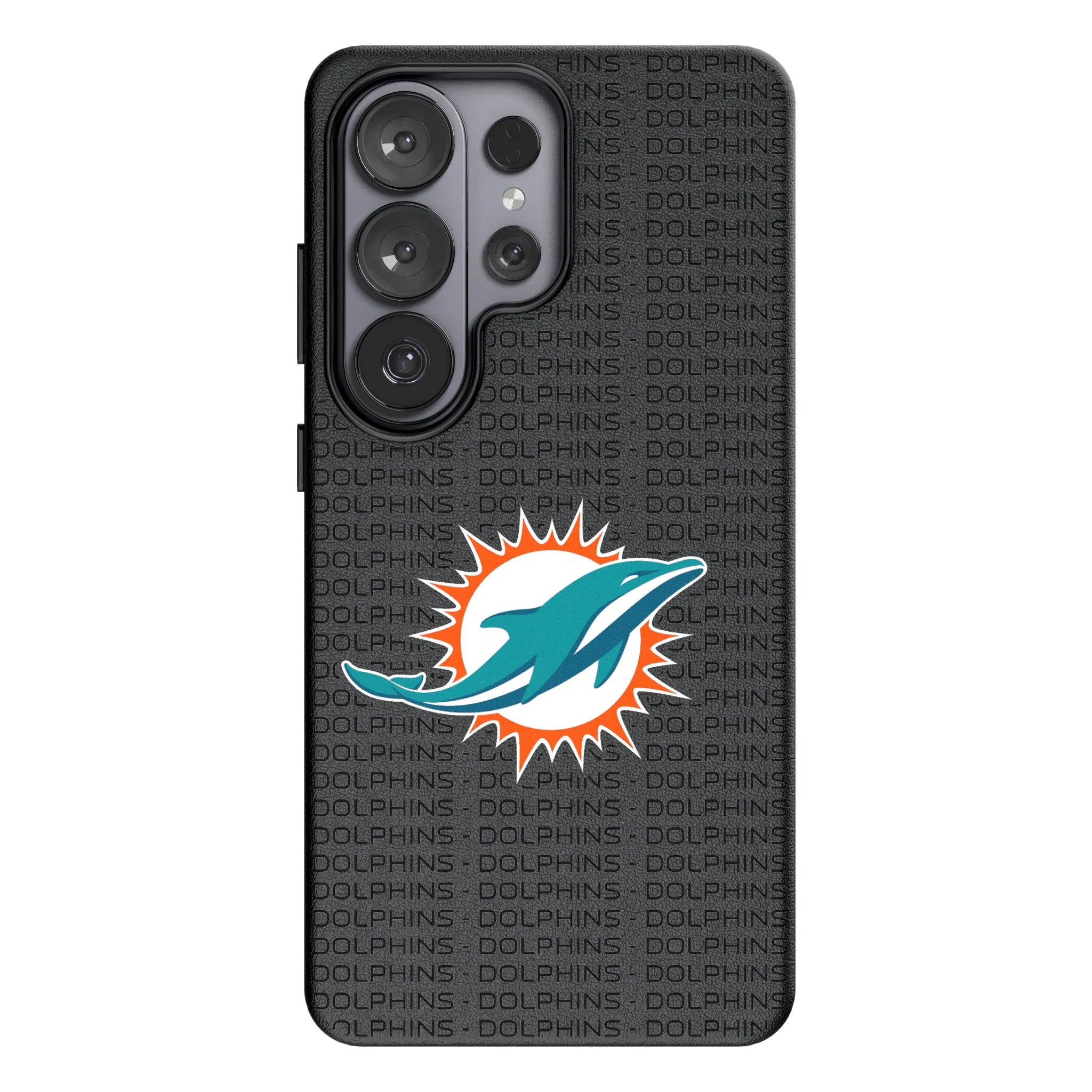 Miami Dolphins Text Backdrop MagSafe Compatible Phone Case for Samsung Galaxy