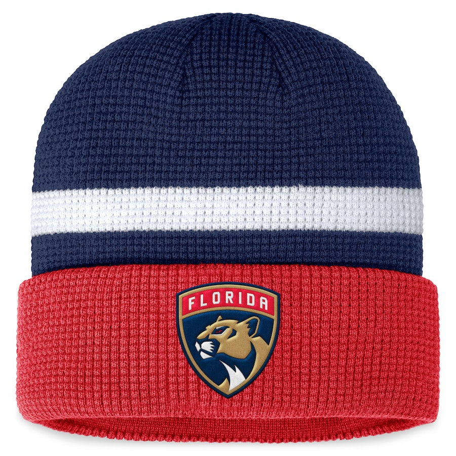 Florida Panthers Fundamental Cuffed Knit Hat - Navy/Red