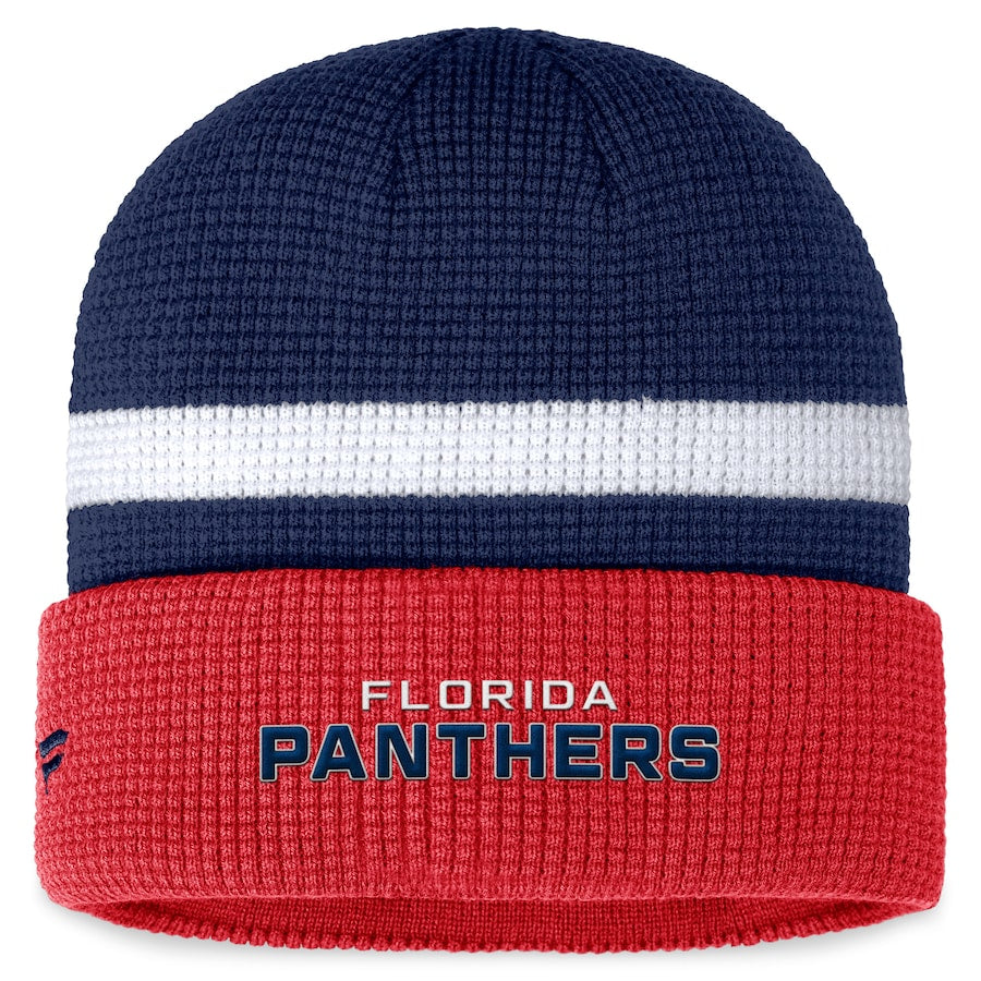 Florida Panthers Fundamental Cuffed Knit Hat - Navy/Red