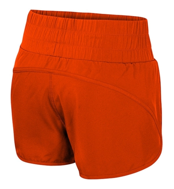 Miami Hurricanes Colosseum Women's Stop By High Waist Shorts - Orange