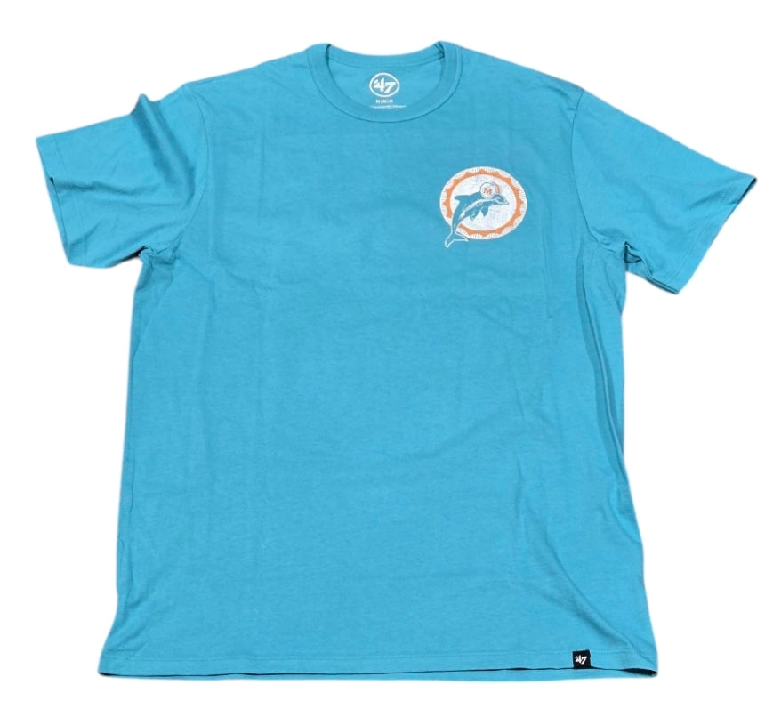 Miami Dolphins '47 Brand Historic Oceanic Back to Back Premier Franklin T-Shirt - Teal