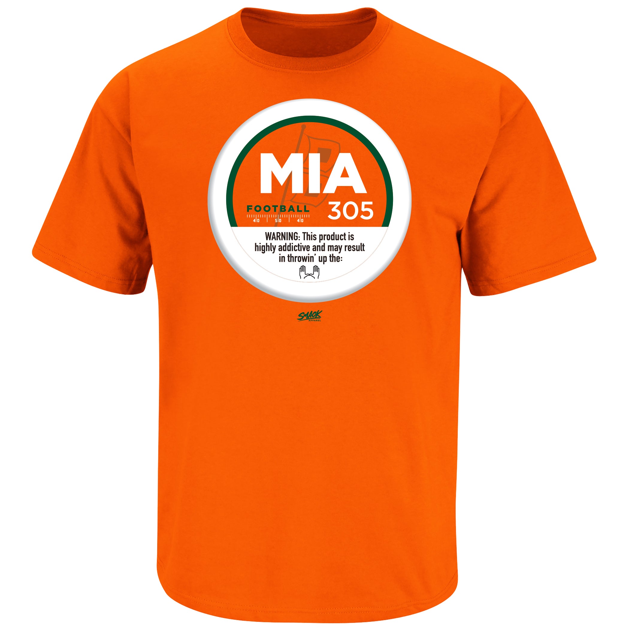 MIA - 305 Addicted to Miami T-Shirt - Orange