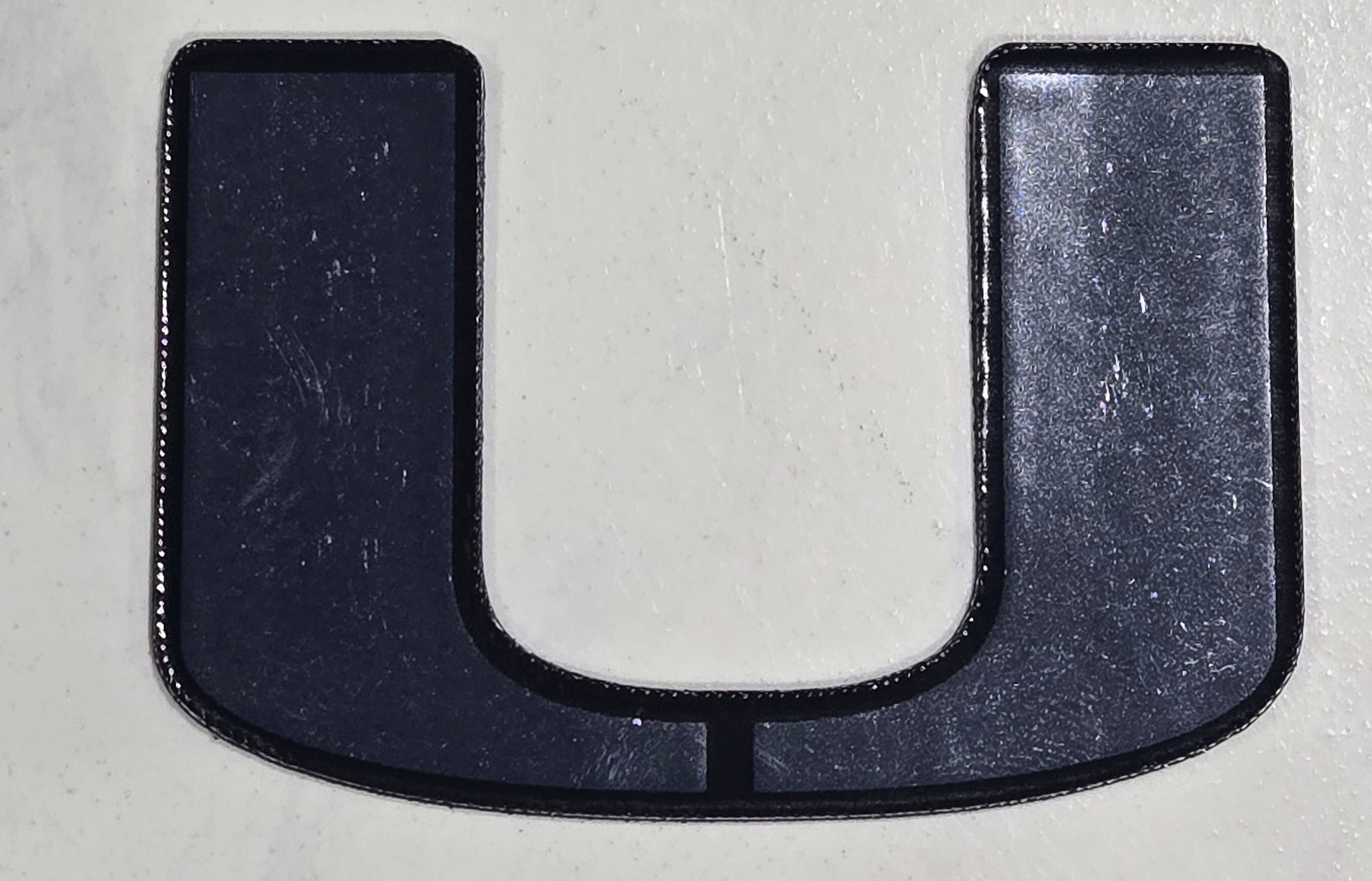 Miami Hurricanes Chrome Magnet w/Black Border