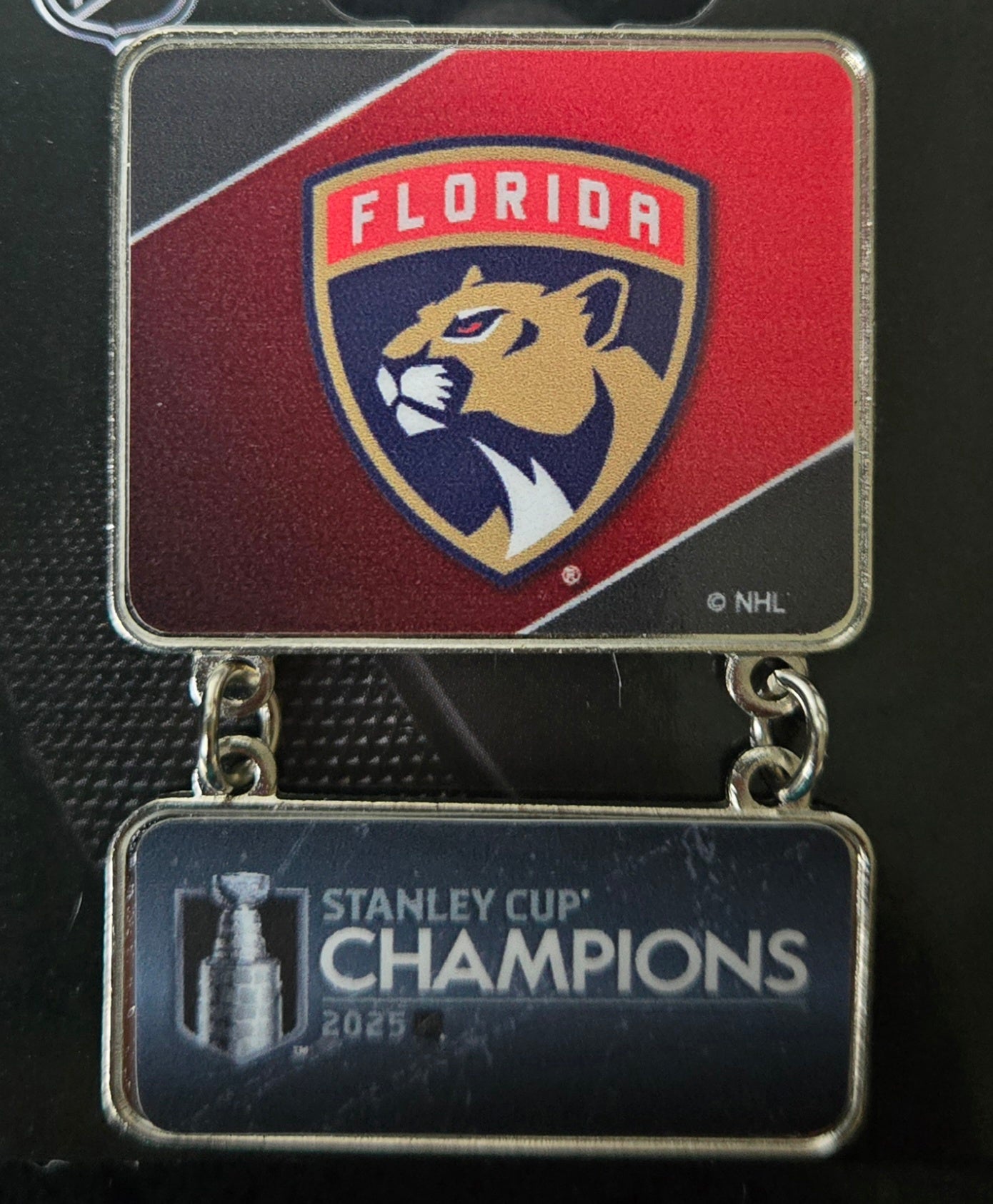 Florida Panthers 2025 Stanley Cup Champions Dangler Pin