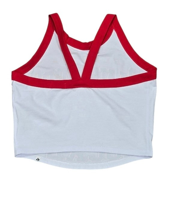 Florida Panthers 47 Brand Womens Energize Sporty Crop Tank Top - White