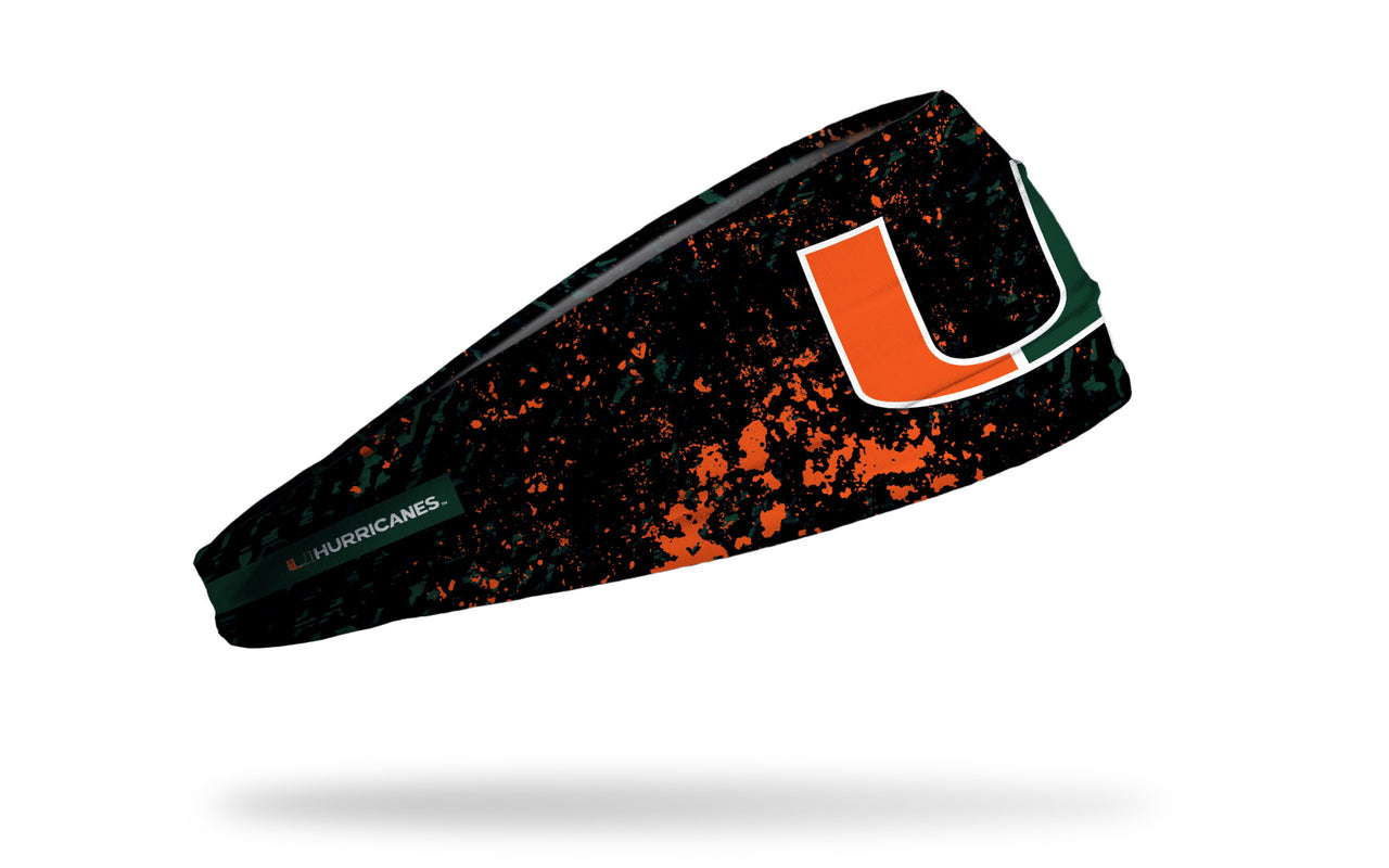Miami Hurricanes Headband Rage Big Bang - Black