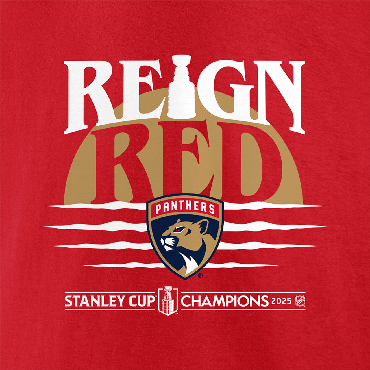 Florida Panthers Fanatics 2025 Stanley Cup Champions Hometown DNA T-Shirt Reign - Red