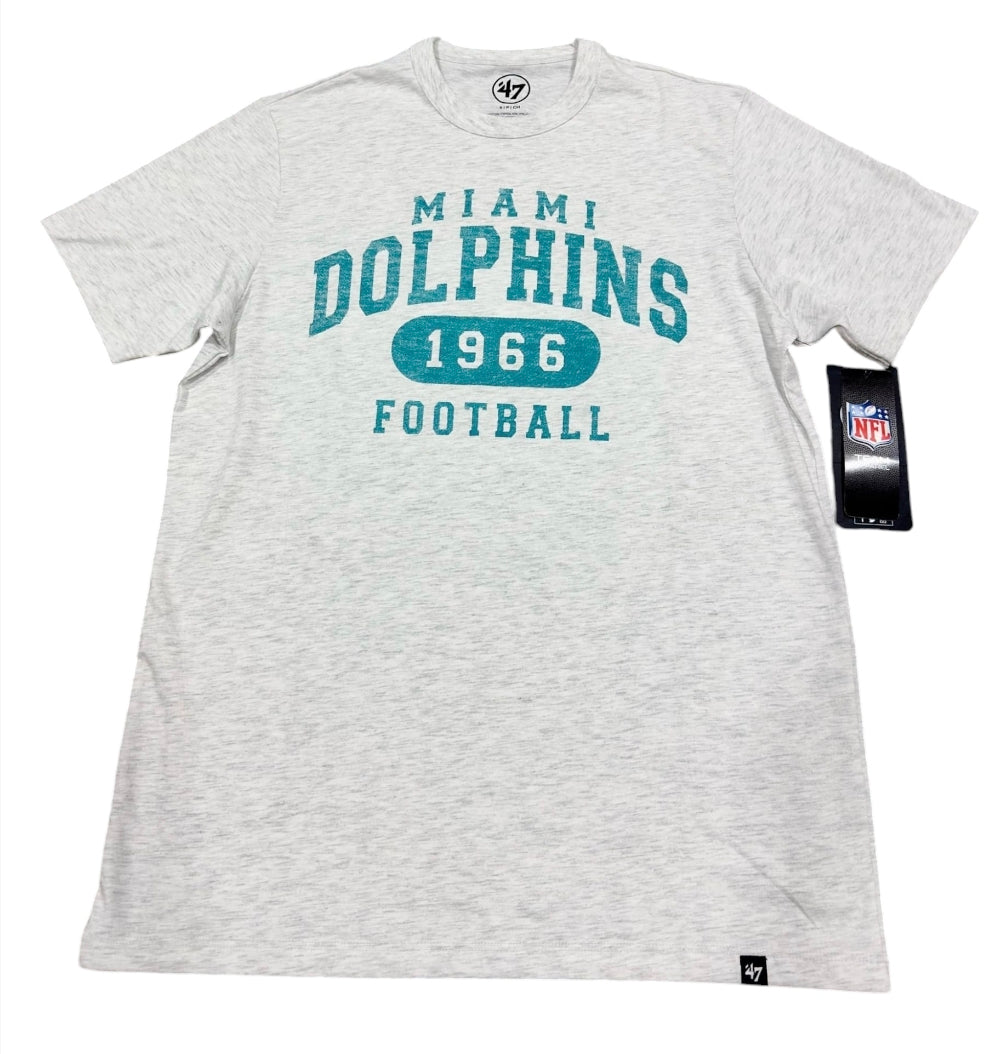 Miami Dolphins '47 Brand Relay Model Arch Premier Franklin T-Shirt - Grey