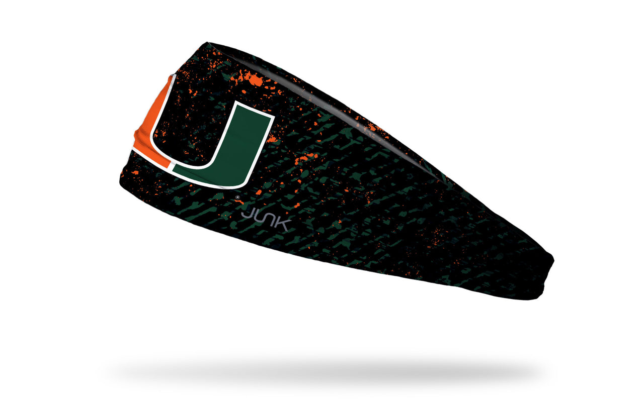 Miami Hurricanes Headband Rage Big Bang - Black