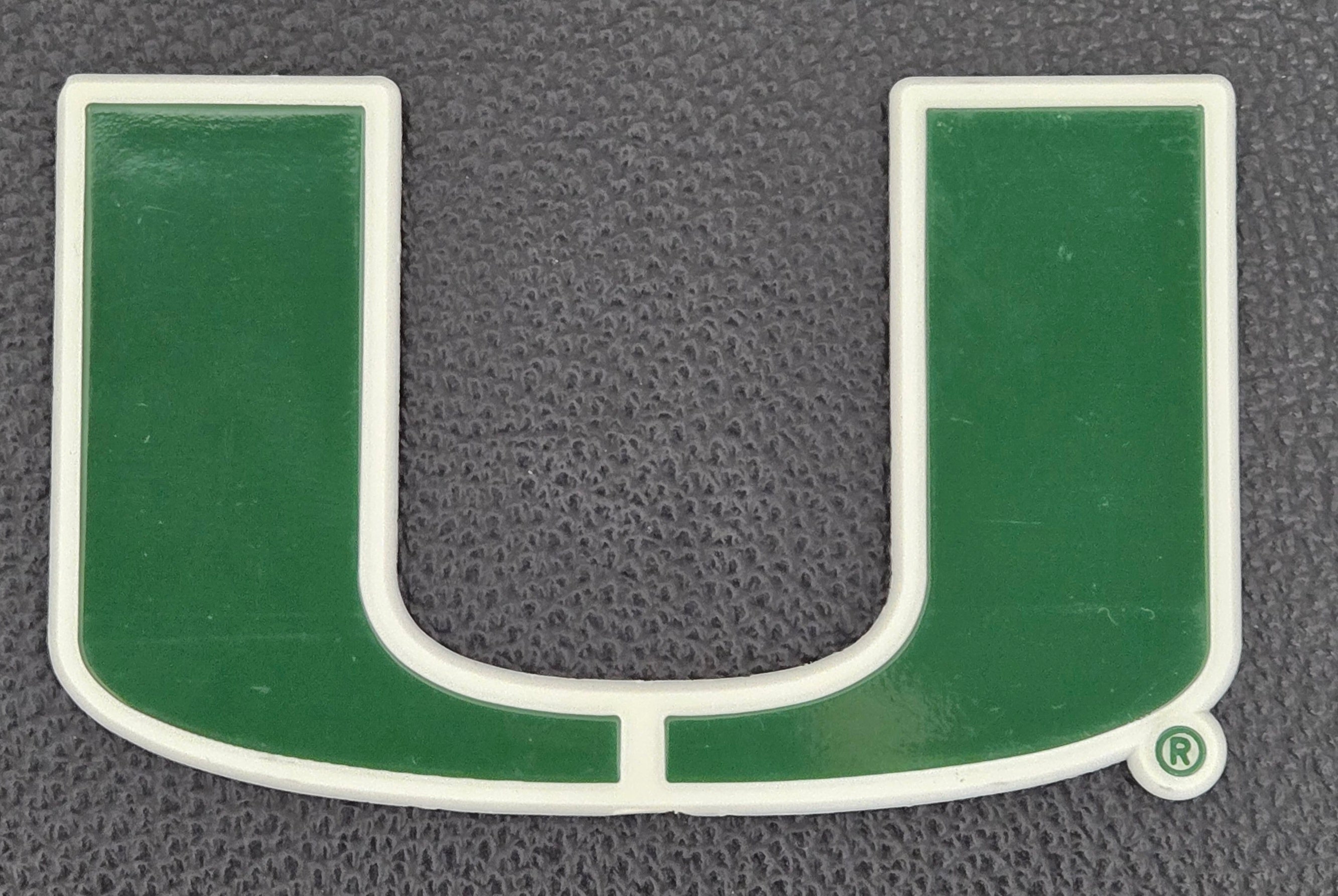 Miami Hurricanes Green Tonal Primary Logo Magnet - 2" x 4"