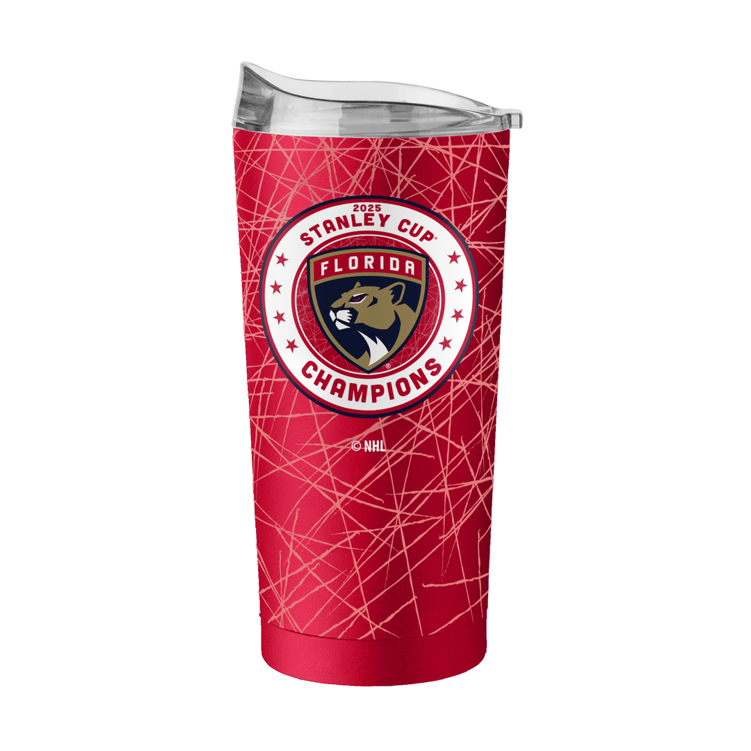 Florida Panthers 2025 Champions 20oz Stainless Steel Tumbler - Red