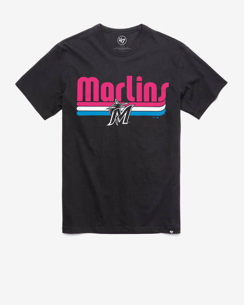 Miami Marlins 47 Brand Vice Region Franklin T-Shirt - Black