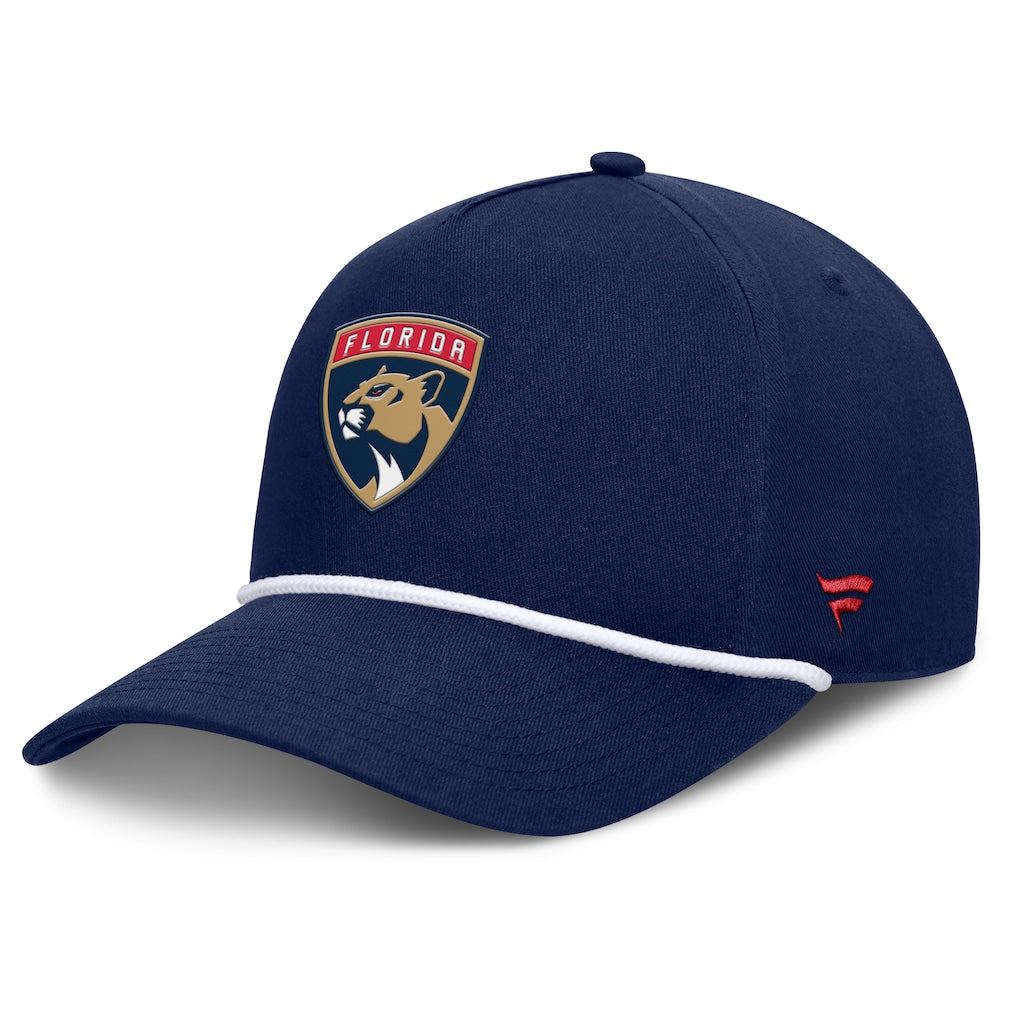 Florida Panthers Fanatics Authentic Pro Rink Adjustable Rope Hat - Blue