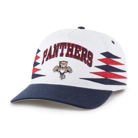 Florida Panthers 47 Brand Diamond Cut Hitch Adjustable Hat - White/Navy