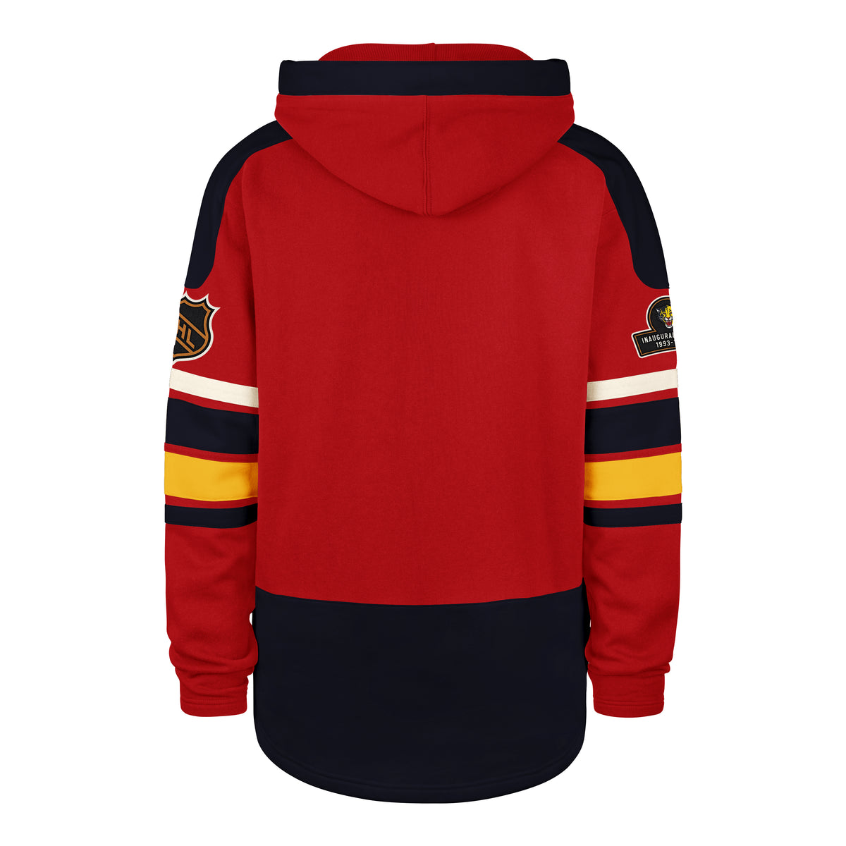 Florida Panthers '47 Brand Old Time Hockey Vintage Puck Drop Heritage Lacer Hoodie - Red