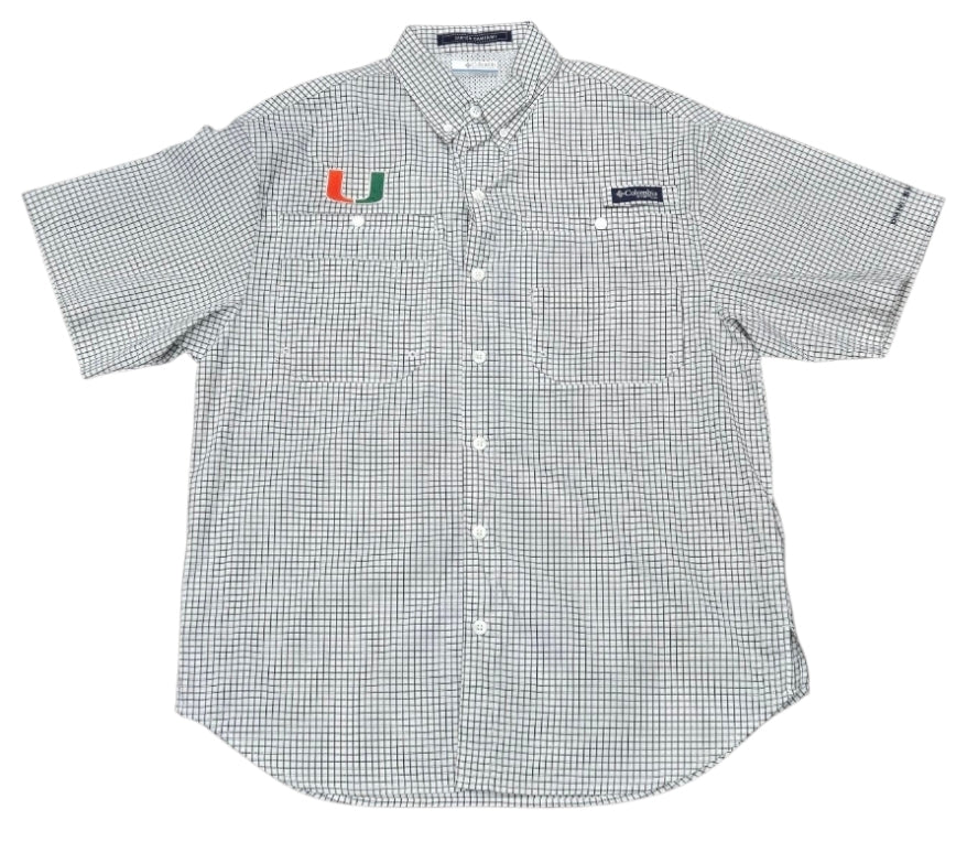 Miami Hurricanes Columbia Super Tamiami Shirt - Black