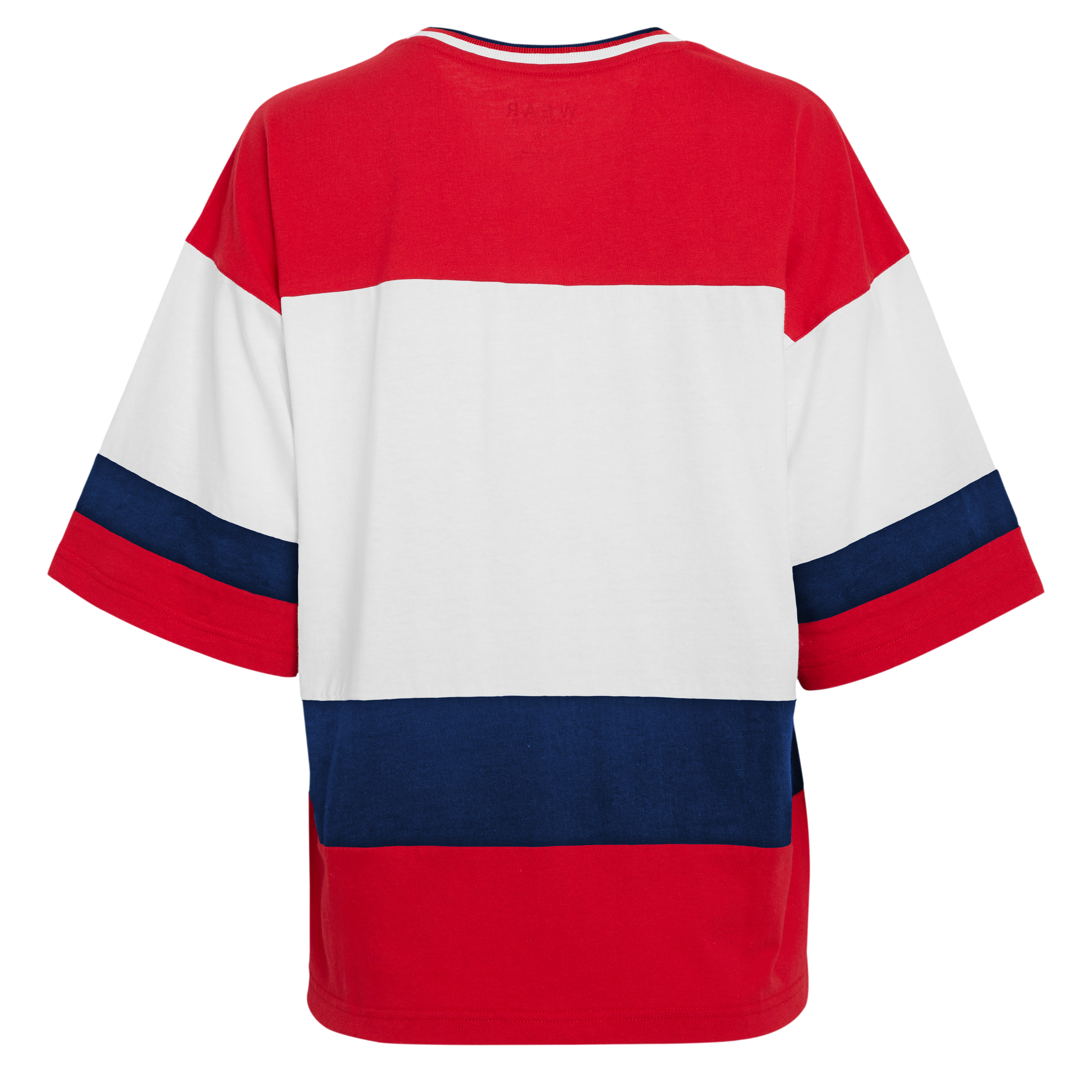 Florida Panthers WEAR by Erin Andrews Women's Long-Sleeve Rugby Tri-Color T-Shirt