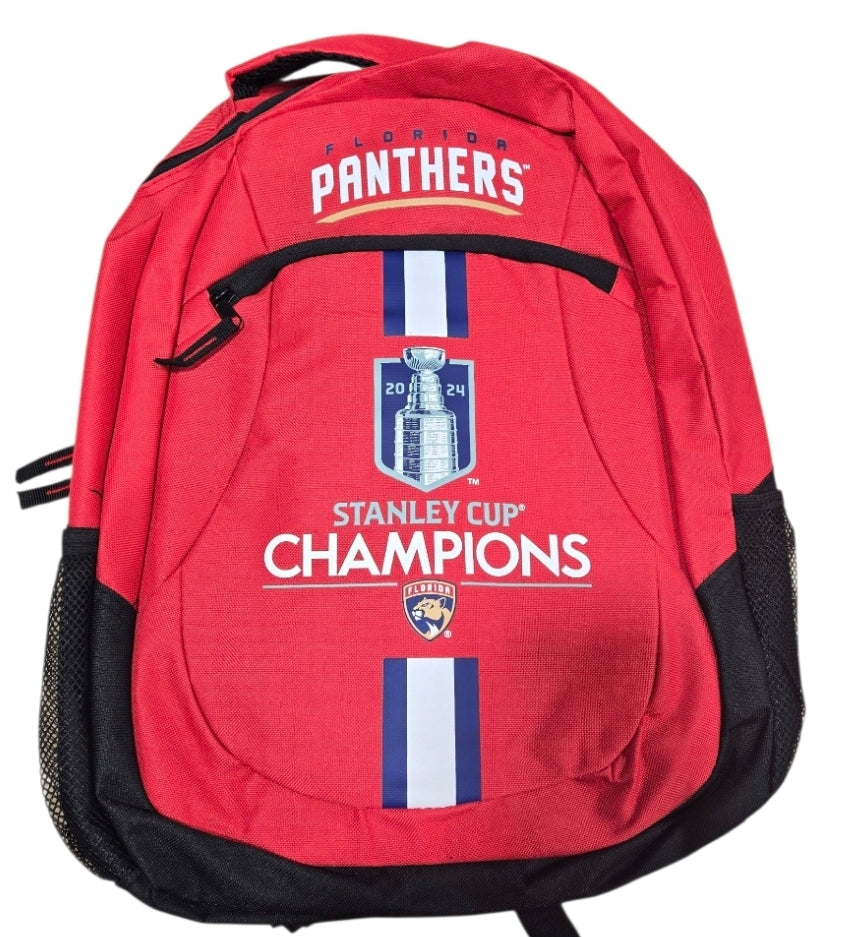 Florida Panthers 2024 Stanley Cup Champions Backpack - Red