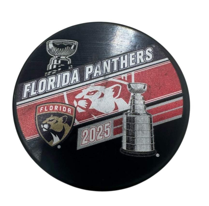 Florida Panthers 2025 Stanley Cup Champions Shadow Puck