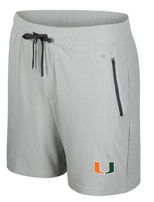 Miami Hurricanes Colosseum Atomic Shorts - Ash Grey