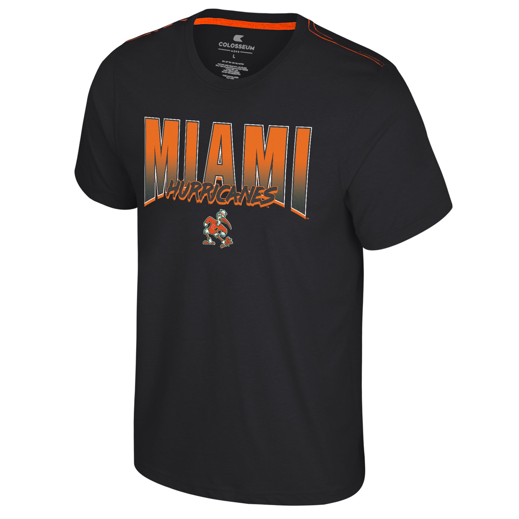 Miami Hurricanes Colosseum Manhattan Project T-Shirt - Charcoal