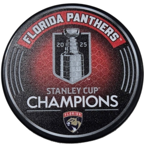 Florida Panthers 2025 Stanley Cup Champions Puck