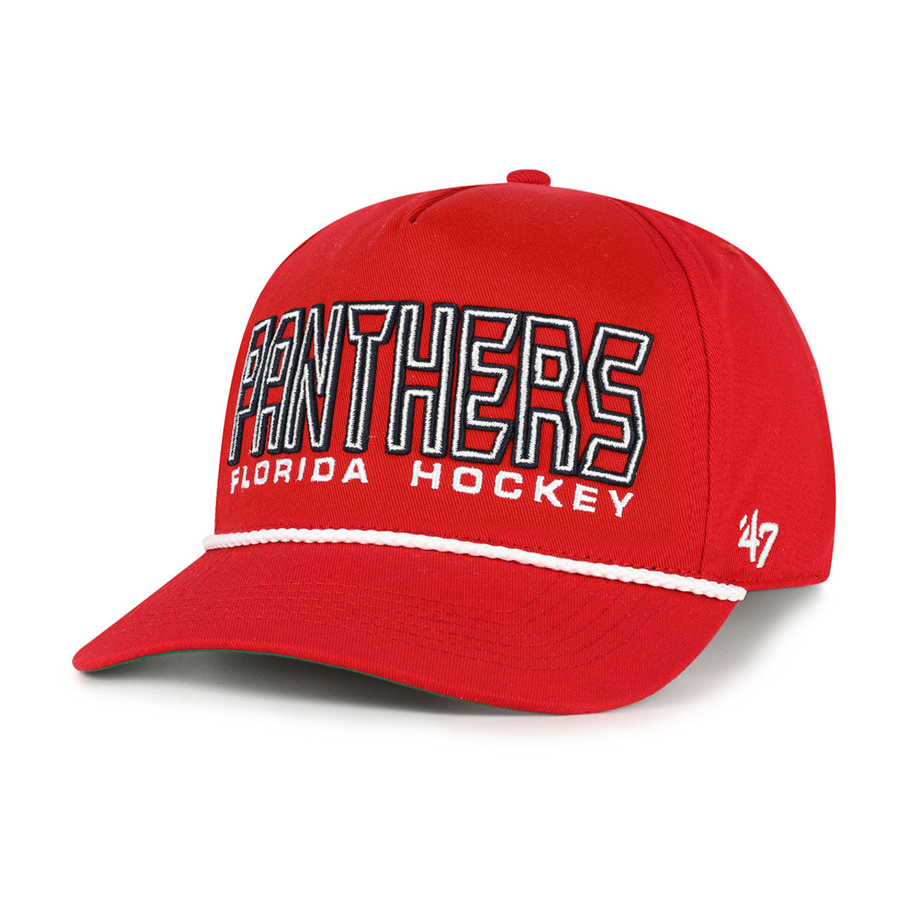 Florida Panthers 47 Brand Byline Rope Hitch Adjustable Hat - Red