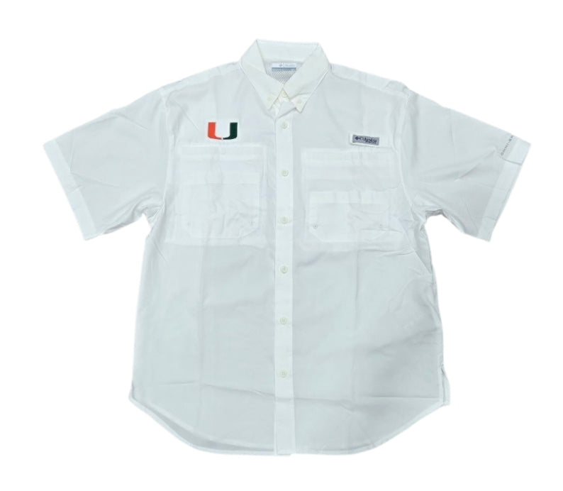 Miami Hurricanes Columbia Tamiami Shirt U Logo - White