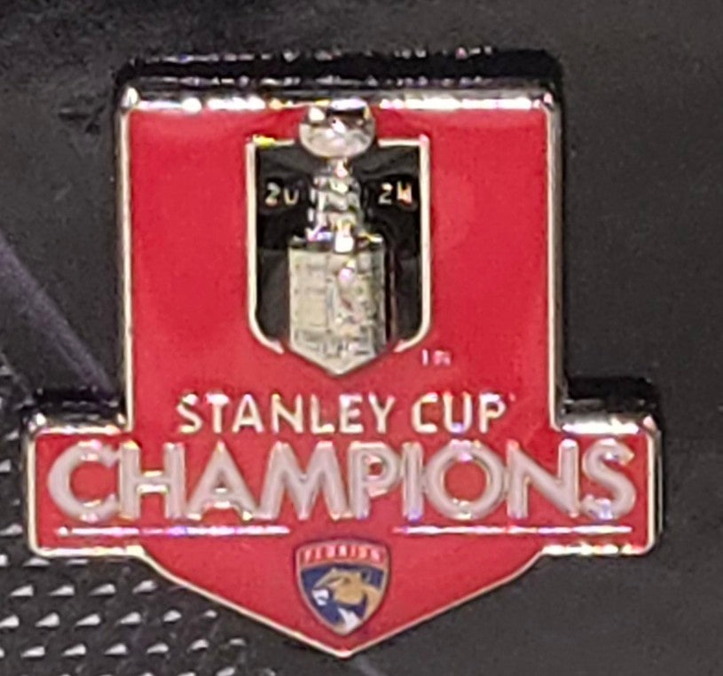 Florida Panthers 2024 Stanley Cup Champions Collector Pin - Red