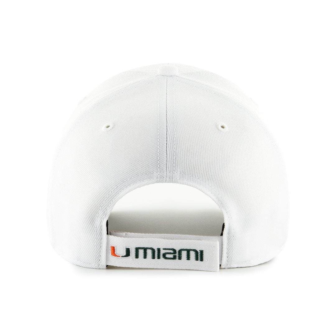 Miami Hurricanes 47 Brand U Adjustable MVP Hat - White