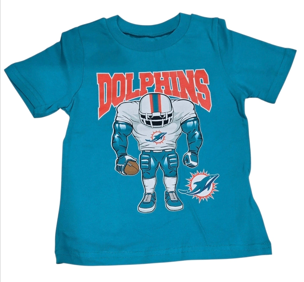 Miami Dolphins Toddler Brute Squad T-Shirt - Aqua