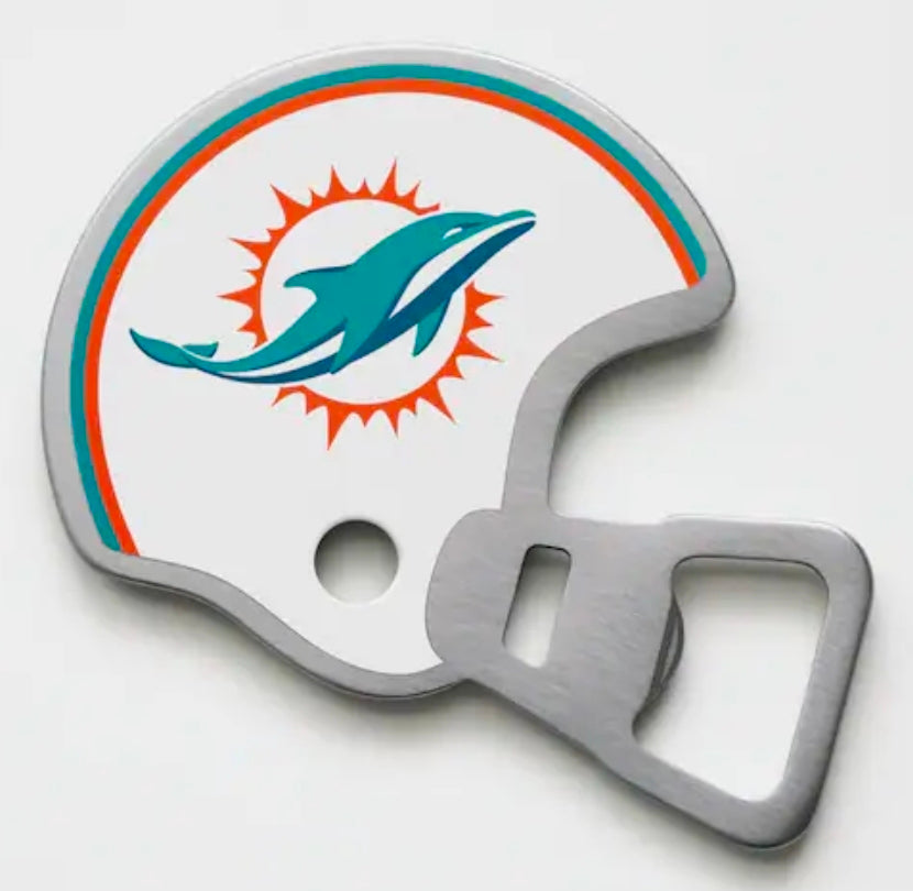 Miami Dolphins Season Opener Helmet Bottle Opener