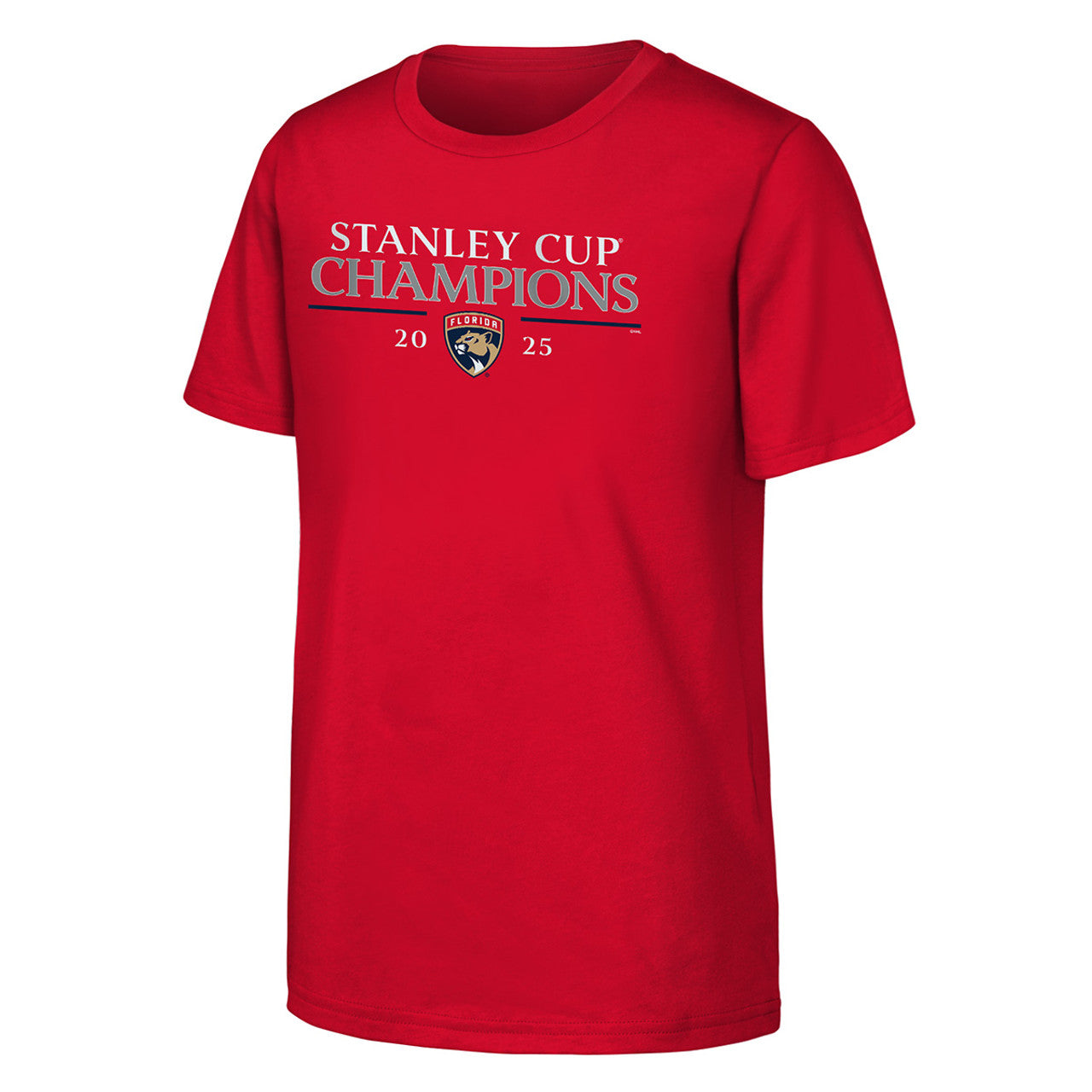 Florida Panthers 2025 Stanley Cup Champions Signature Roster T-Shirt Youth - Red