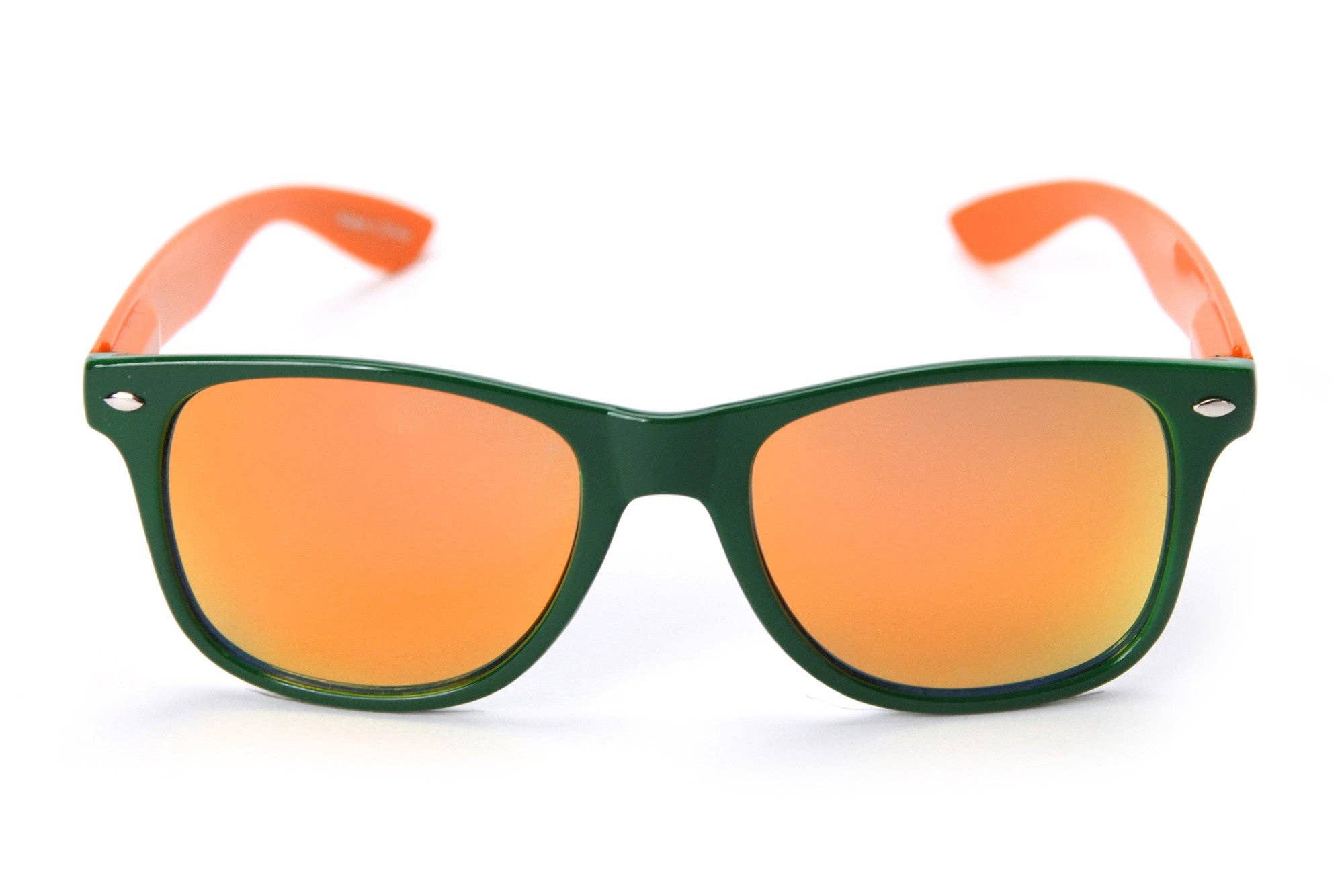 Miami Hurricanes Society 43 Wayfair Sunglasses - Green/Orange