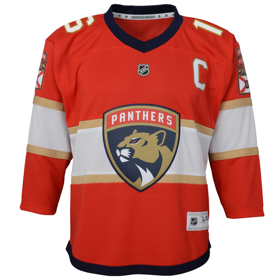 Florida Panthers Youth Aleksander Barkov Replica Home Jersey - Red