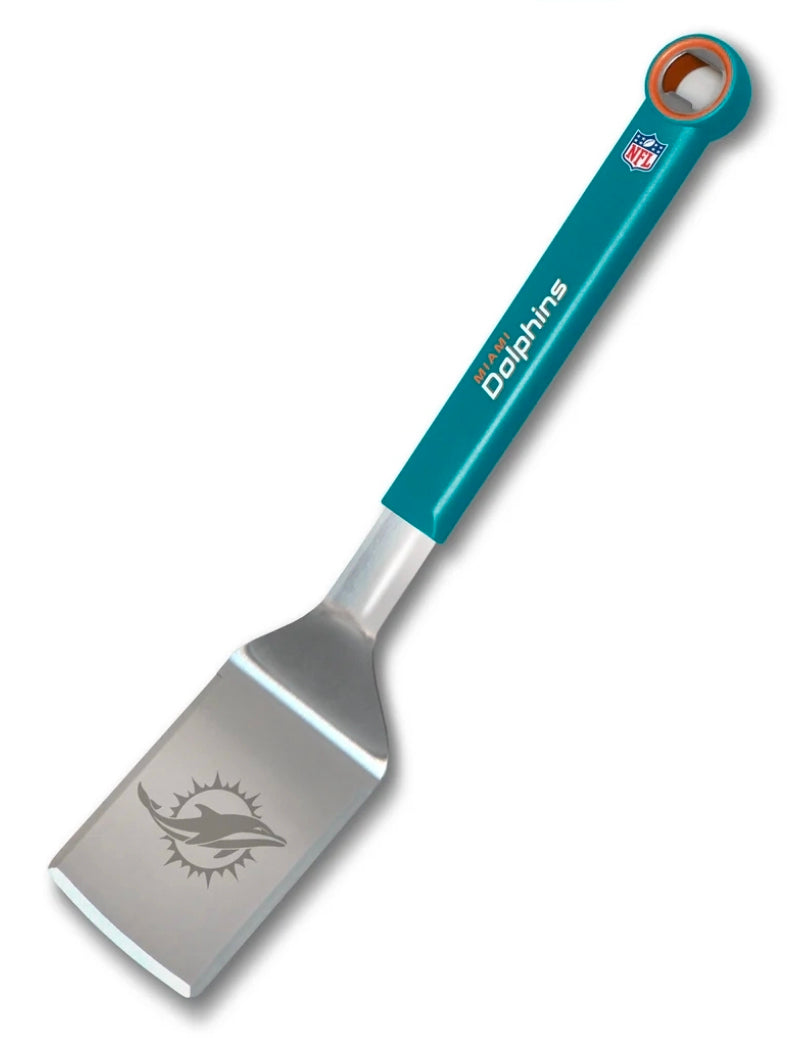 Miami Dolphins Stainless Steel BBQ Spatula with Bottle Opener