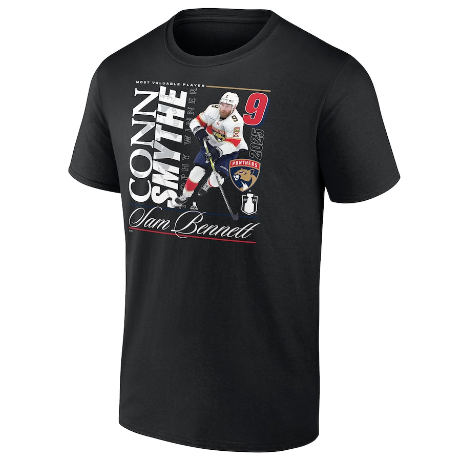 Sam Bennett Florida Panthers 2025 Conn Smythe Winner T-Shirt - Black