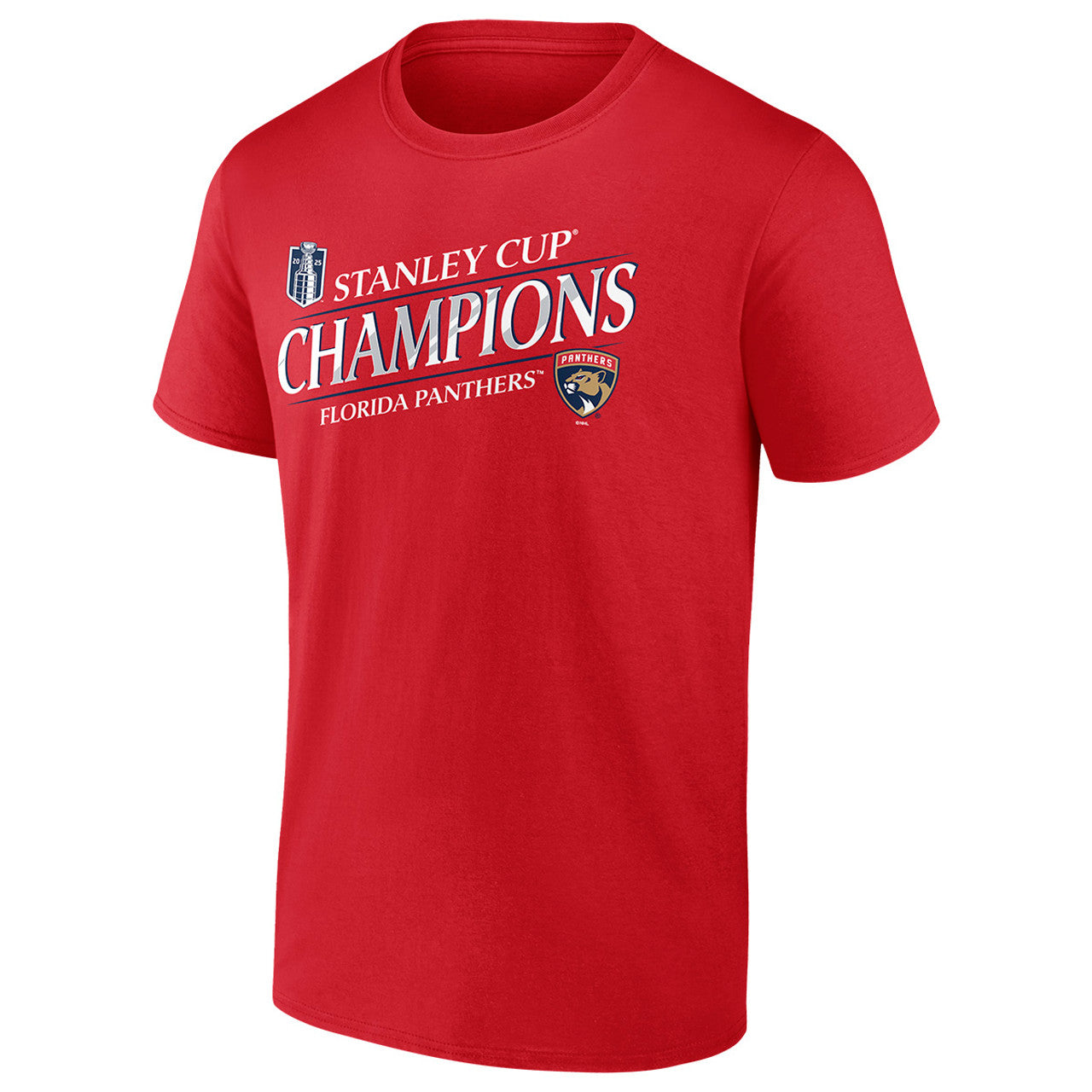 Florida Panthers 2025 Stanley Cup Champions Prime Time T-Shirt - Red