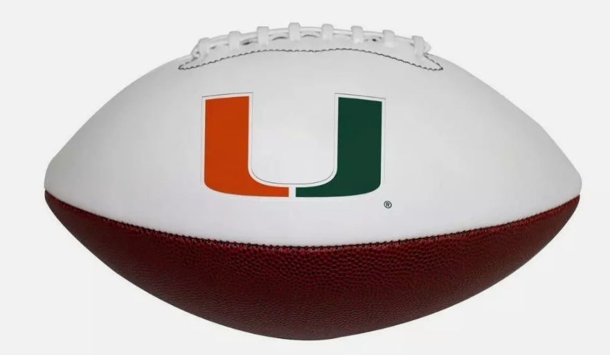 Miami Hurricanes Mini Size Autograph Football