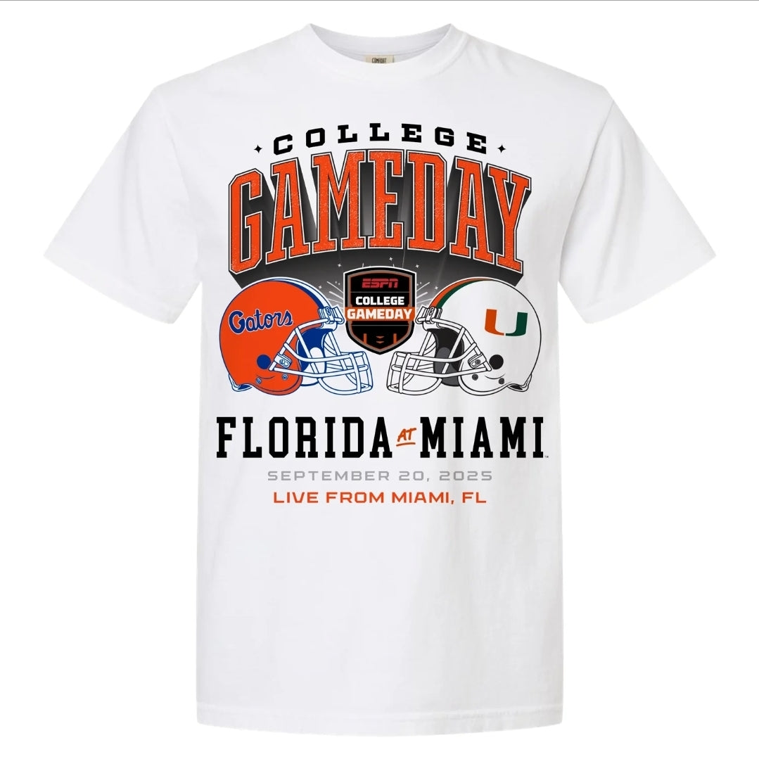 Miami Hurricanes ESPN College GameDay Matchup T-Shirt - White