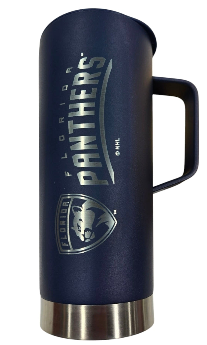 Florida Panthers 18 oz Laser Etched Roadie Cup w/Handle - Navy