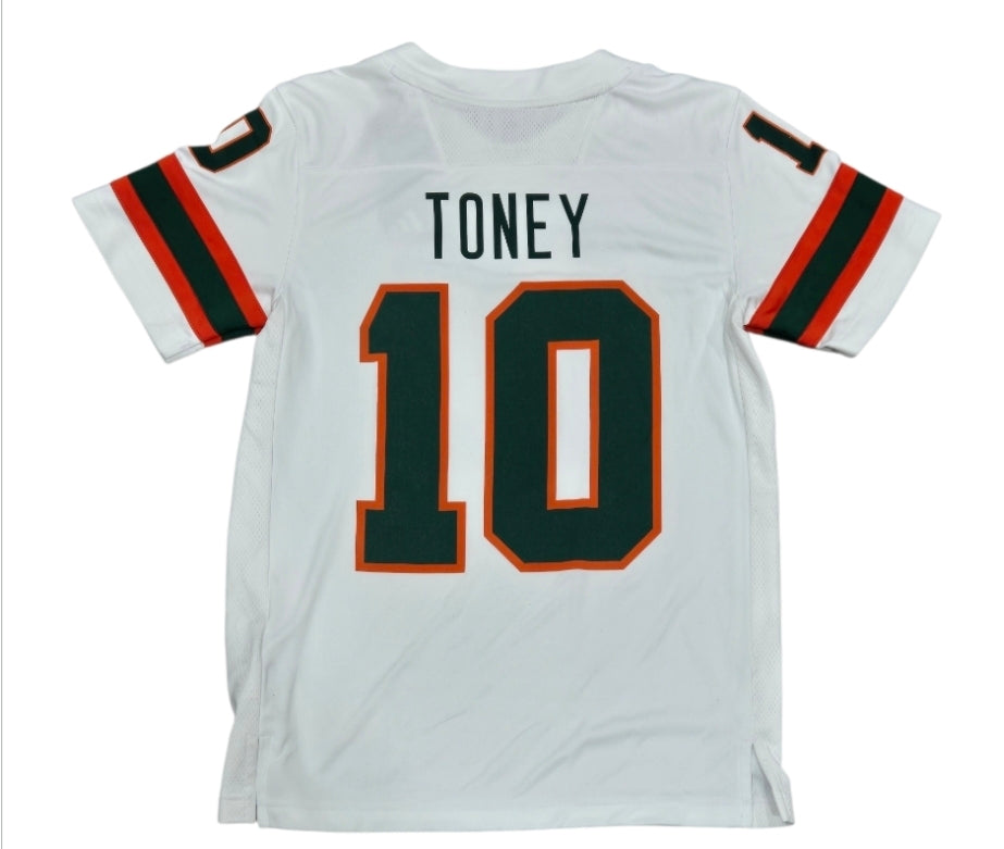 Miami Hurricanes Malachi Toney Premier Jersey - White